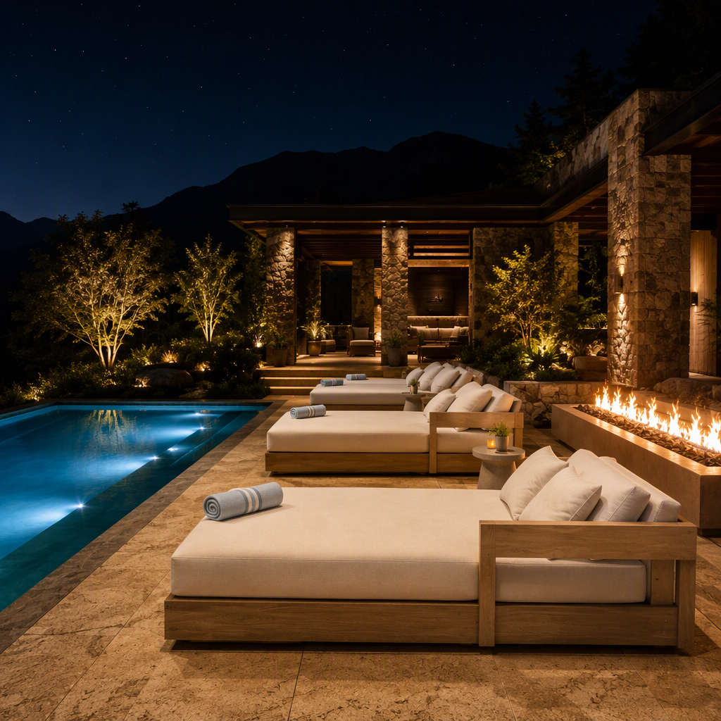 Outdoor seating and shade