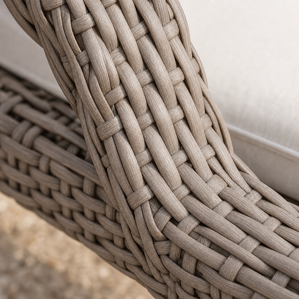 Woven rattan outdoor furniture