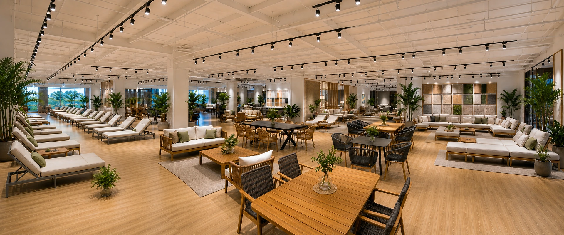 Outdoor furniture showroom